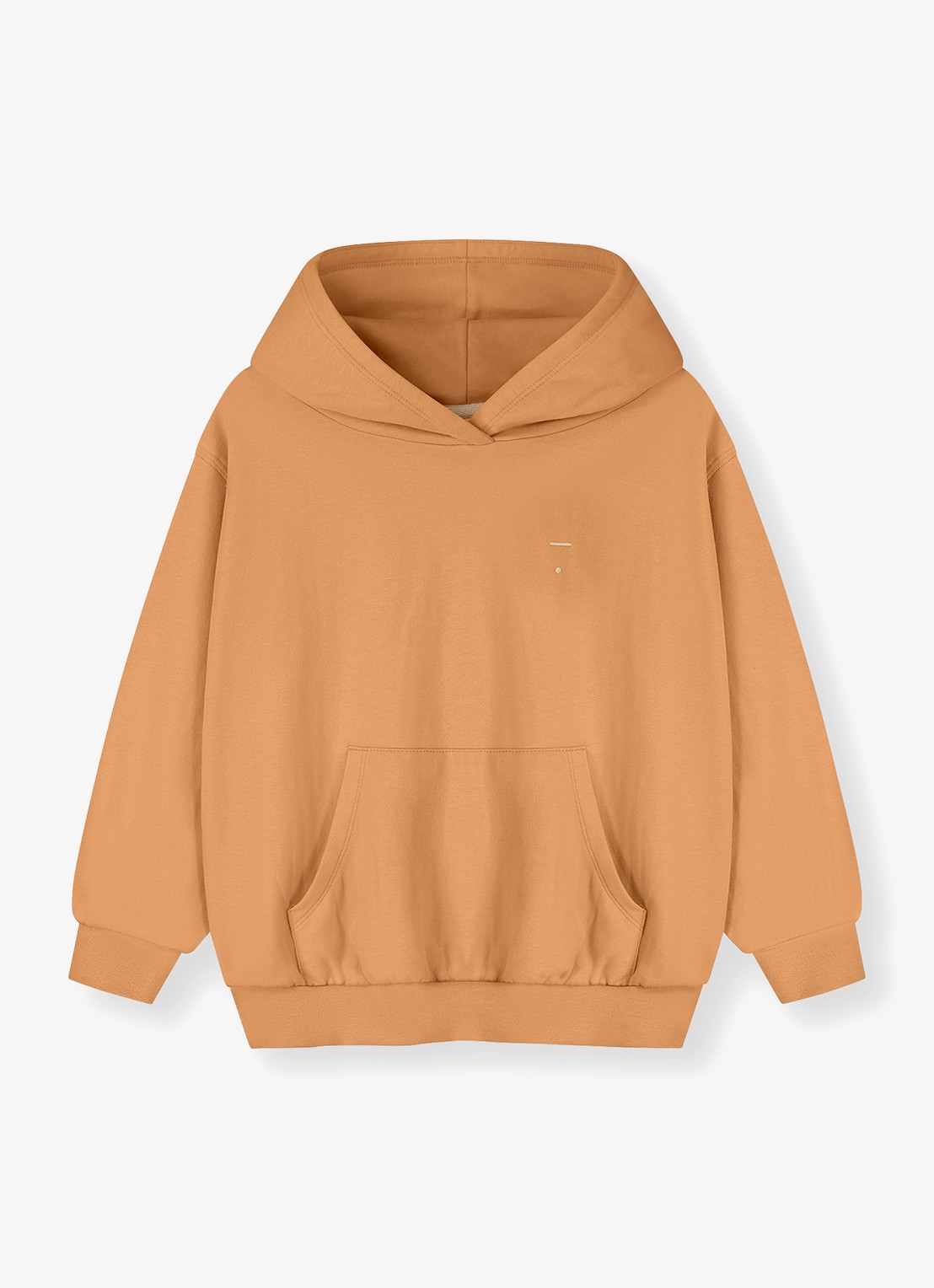 Gray Label Hoodie van katoen - voorkant 2 melon-473 / oranje