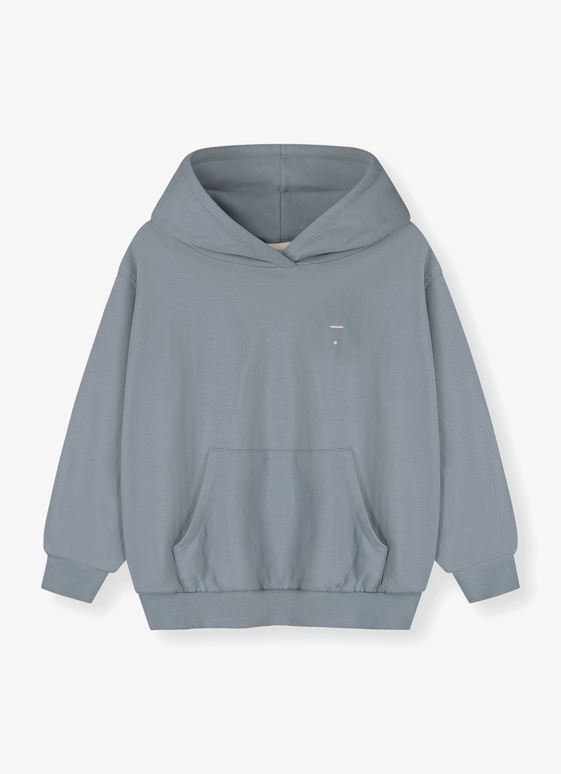 Gray Label Hoodie van katoen - voorkant 3 grijs