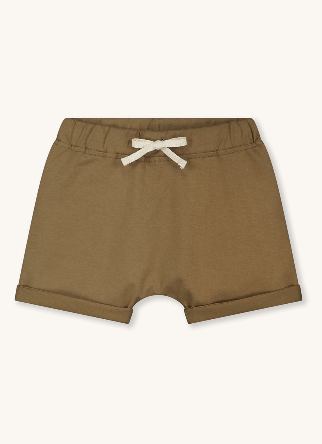Gray Label Korte joggingbroek van  katoen  - voorkant bronsgroen