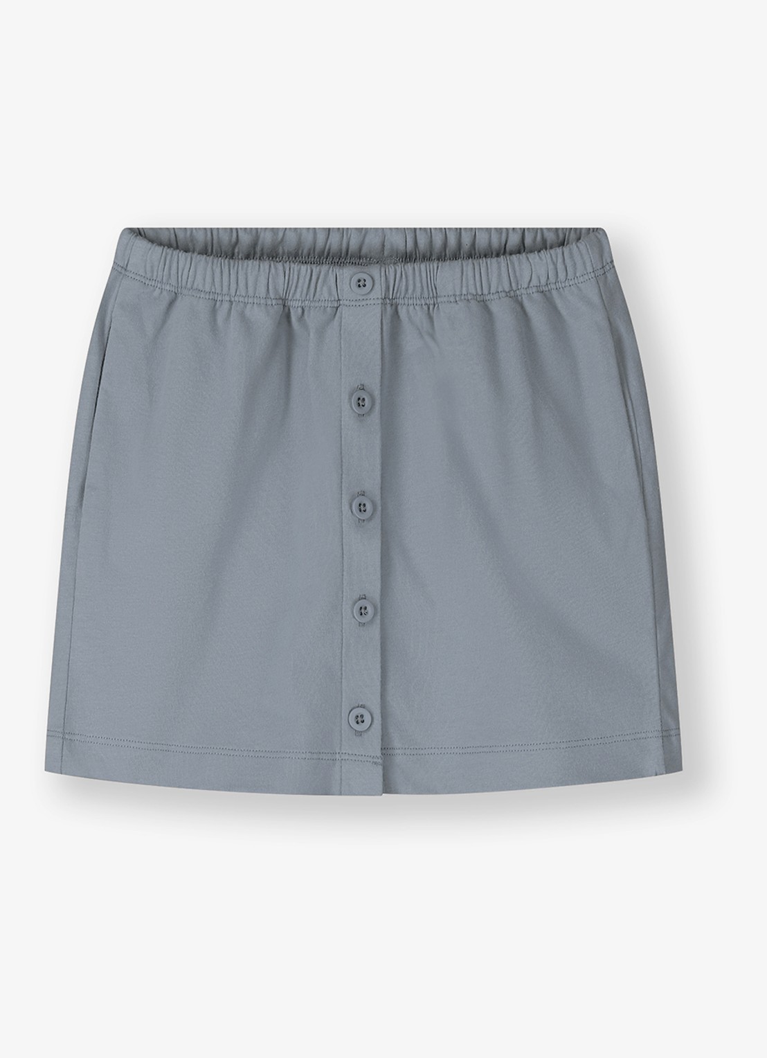 Gray Label Minirok met steekzakken - voorkant 4 blauwgrijs