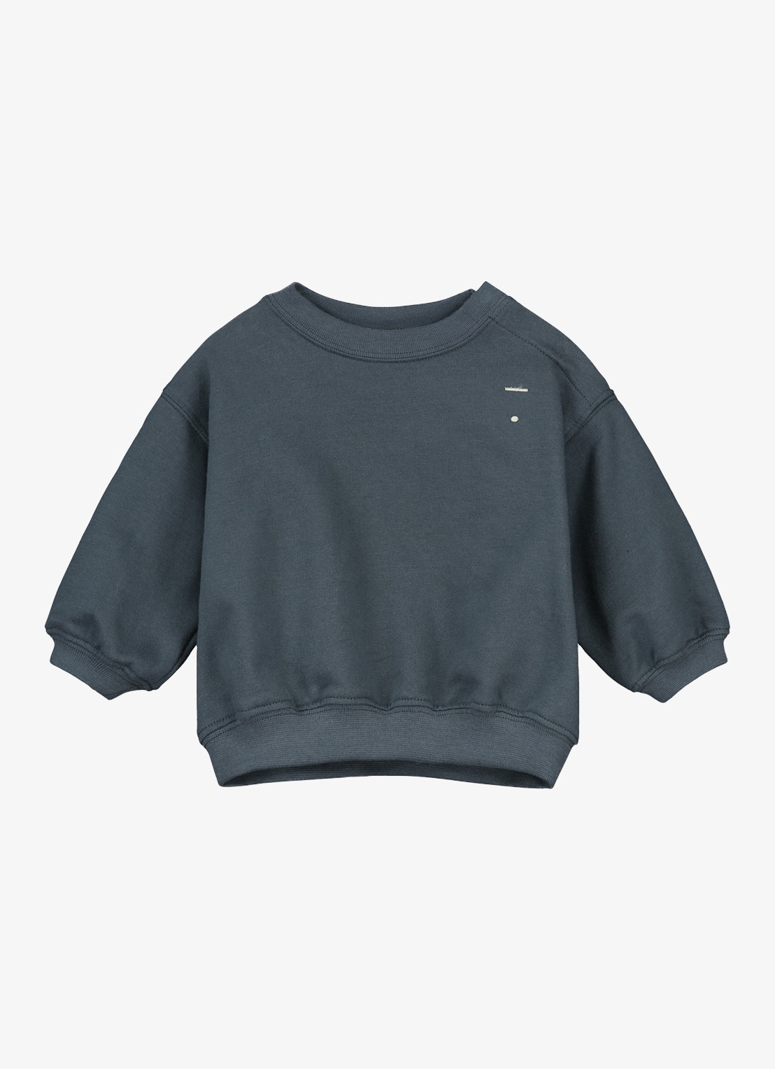 Gray Label Oversized sweater met ronde hals - voorkant blauwgrijs