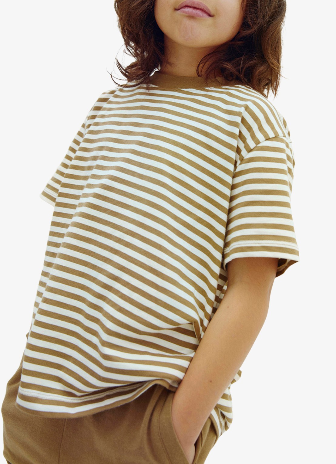 Gray Label Oversized T-shirt met ronde hals - voorkant 3 creme