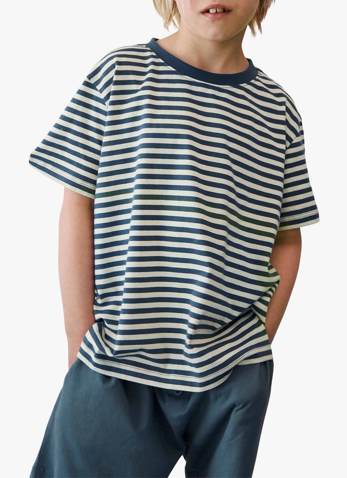 Gray Label Oversized T-shirt met ronde hals - voorkant 2 antraciet