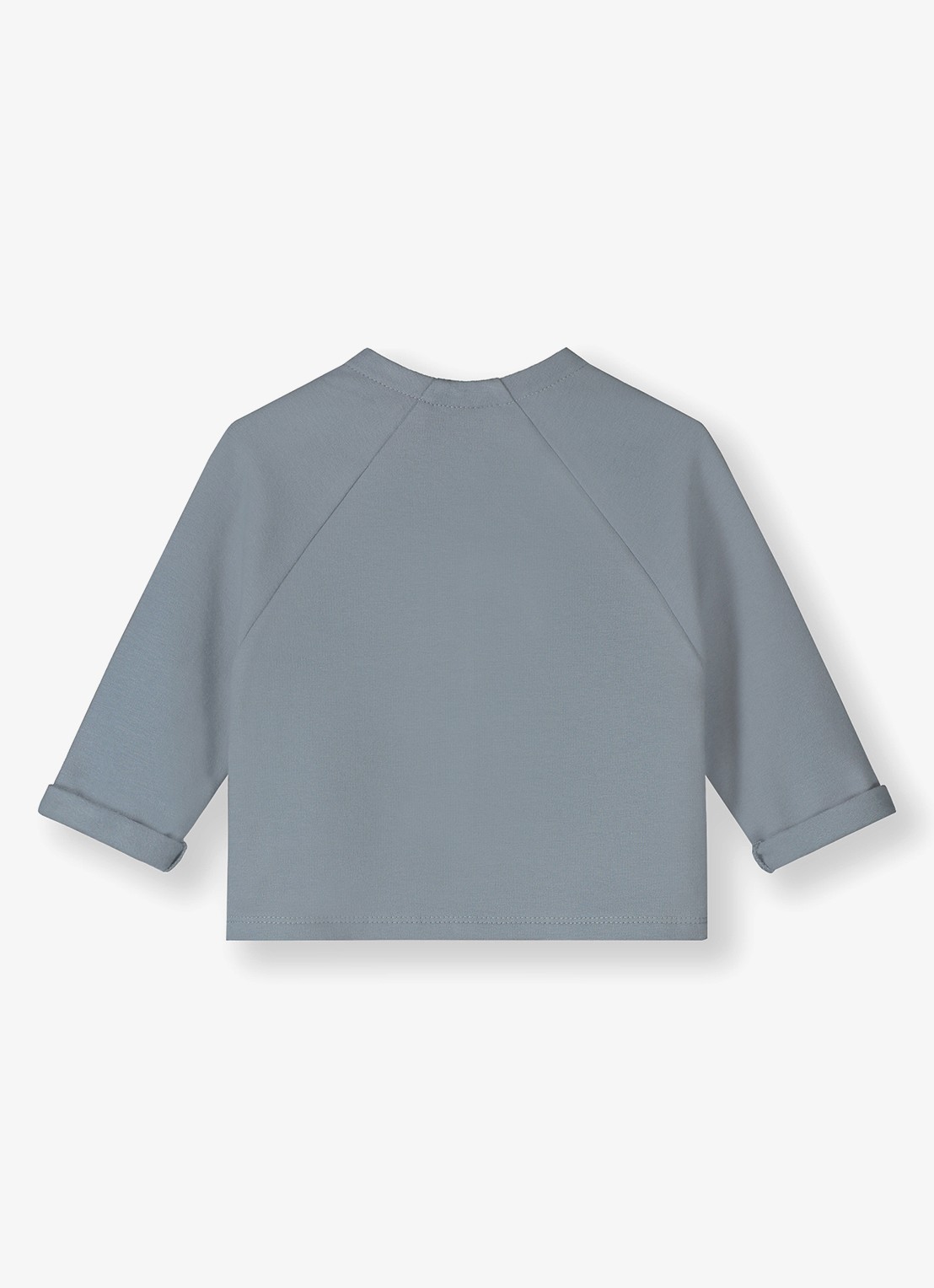 Gray Label Raglan fijngebreid vest met ronde hals  - achterkant 2 grijs