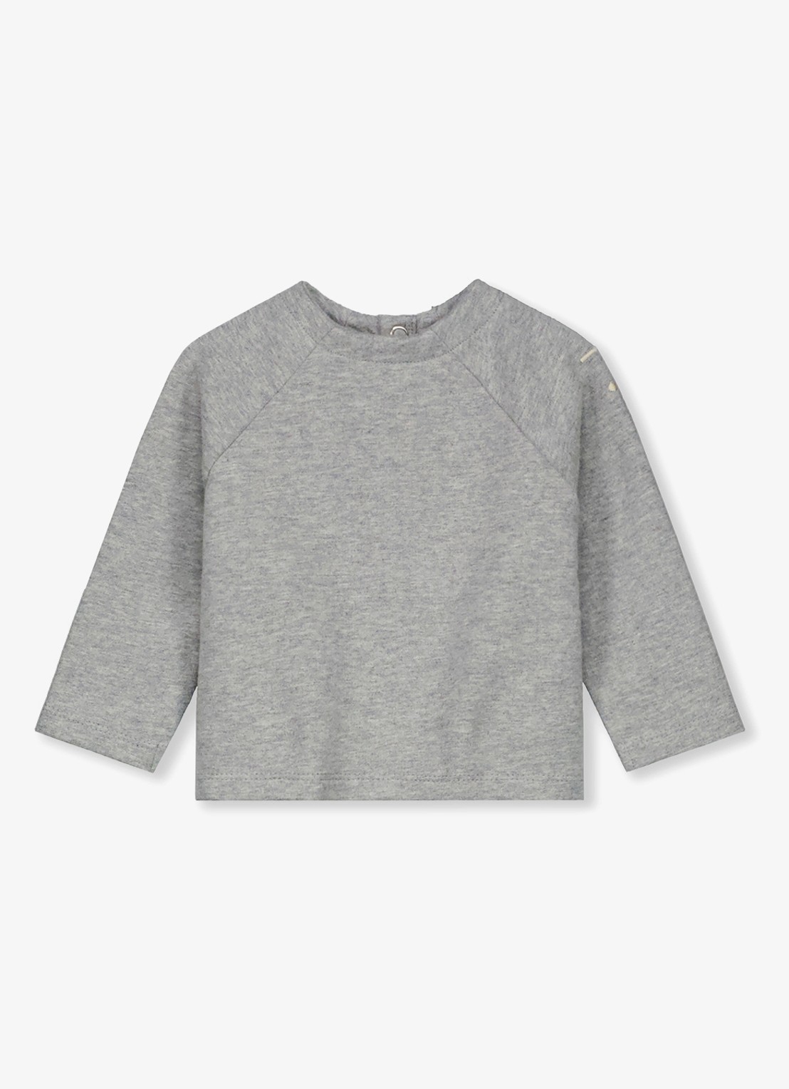 Gray Label Raglan fijngebreid vest  - achterkant grijsmele