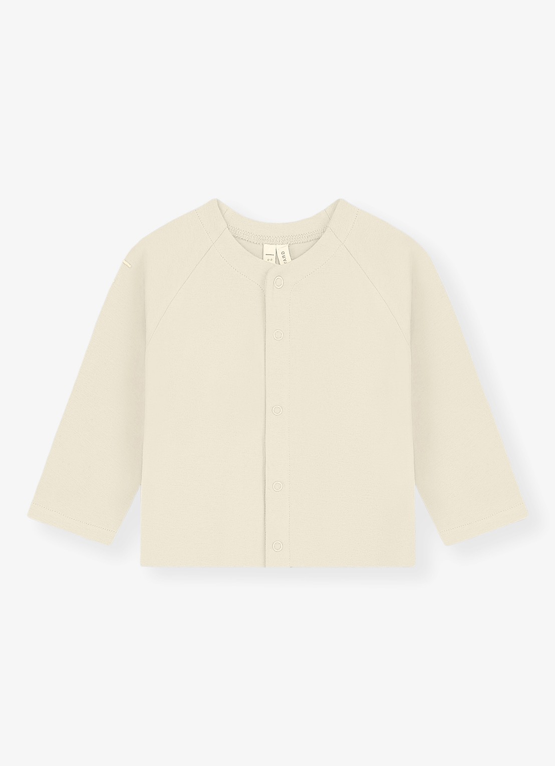 Gray Label Raglan fijngebreid vest  - voorkant 2 gebroken wit