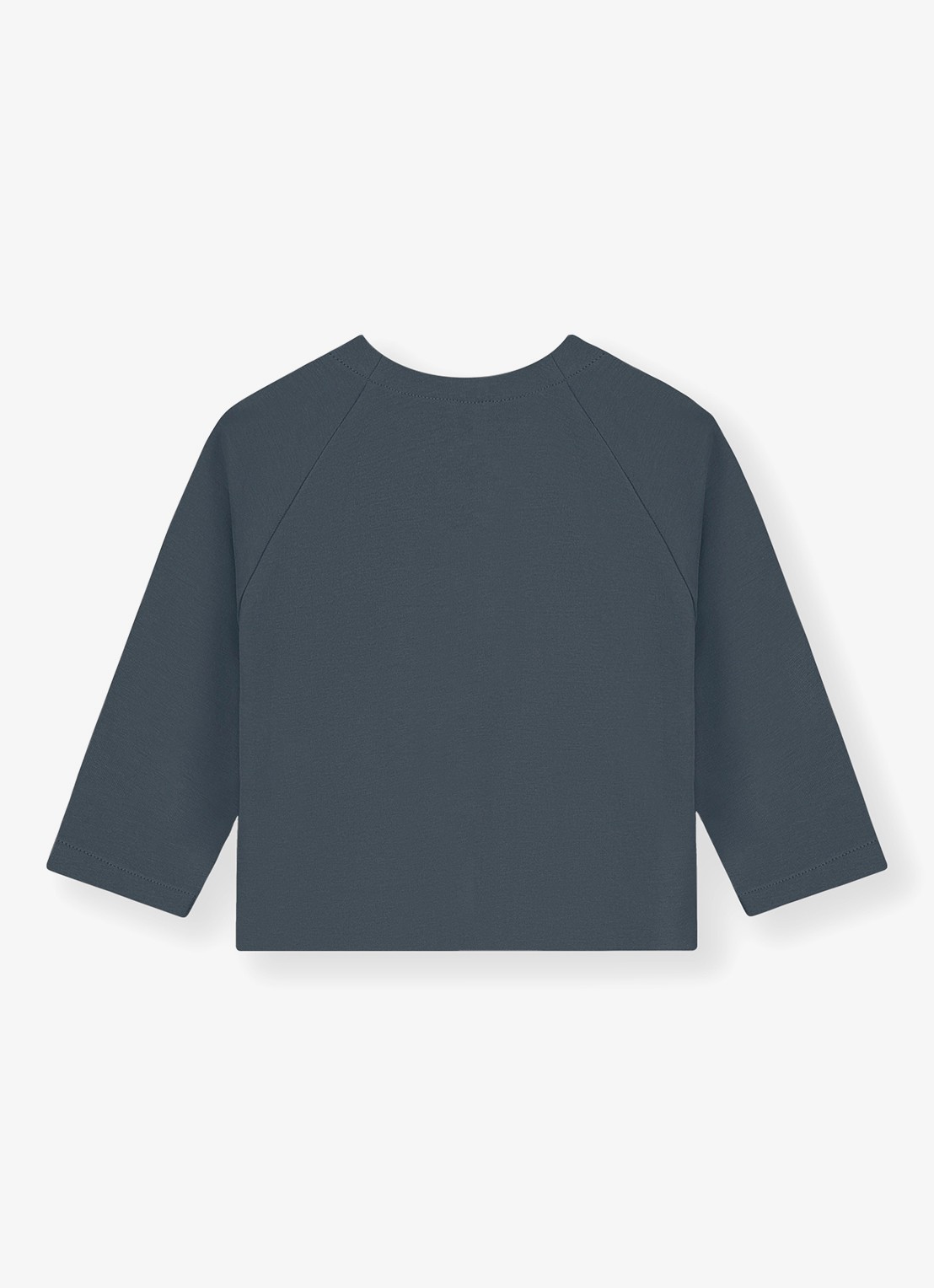 Gray Label Raglan fijngebreid vest  - achterkant blauw