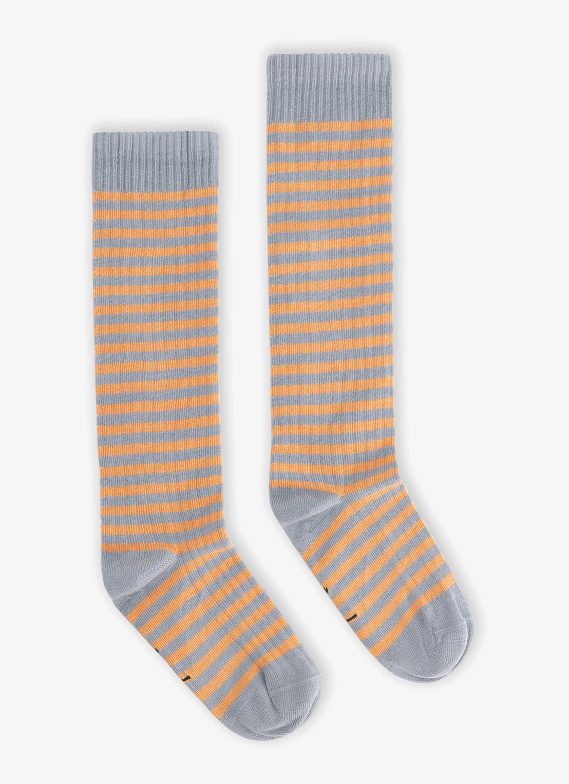 Gray Label Ribgebreide sokken met streepprint - voorkant 3 grijs