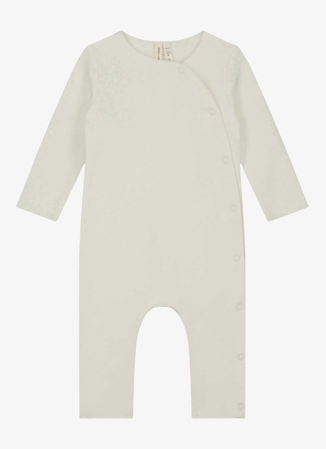 Gray Label Romper in katoenblend met ronde halse - voorkant 2 gebroken wit