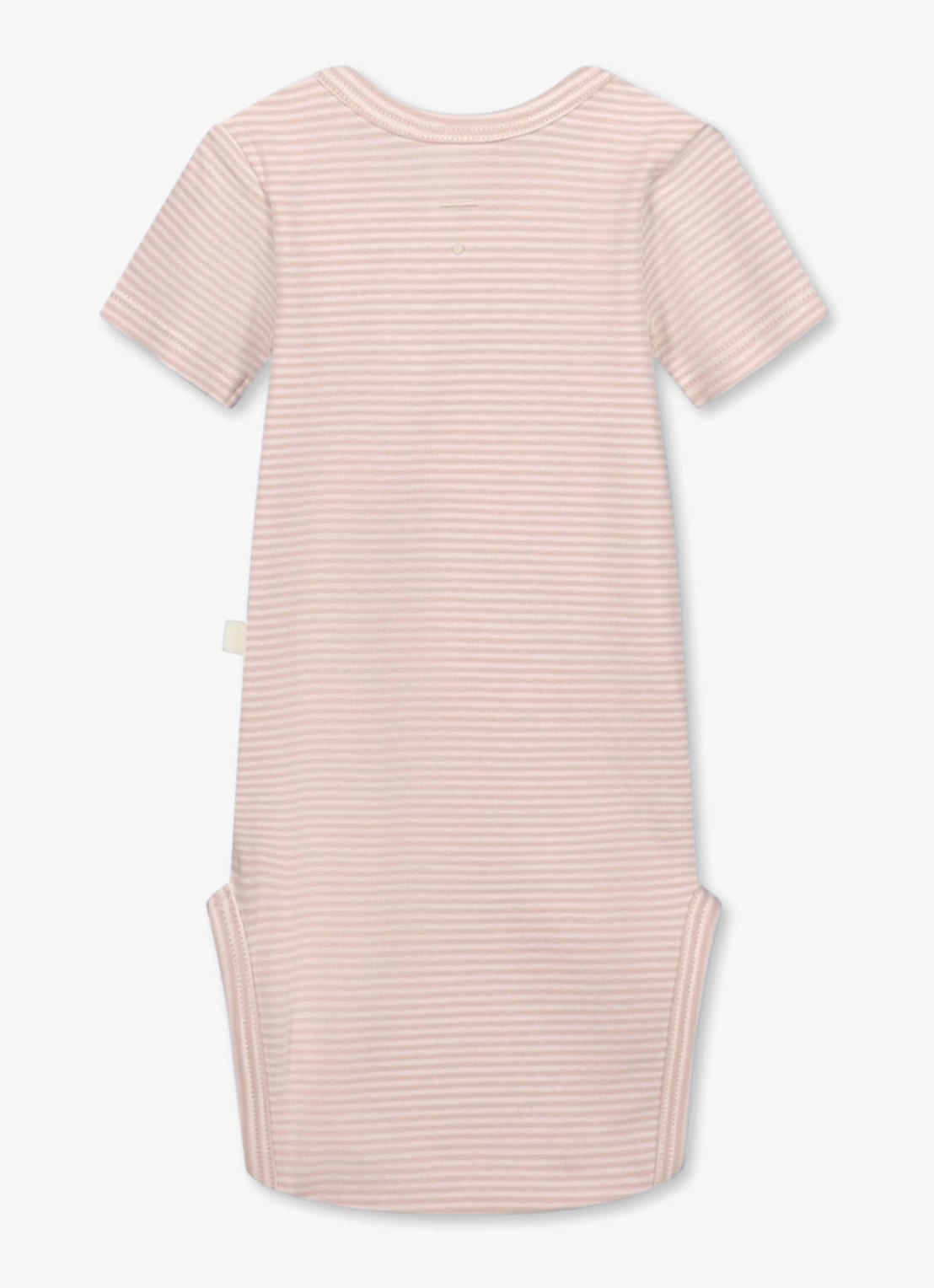 Gray Label Romper in katoenblend met streepprint - achterkant roze