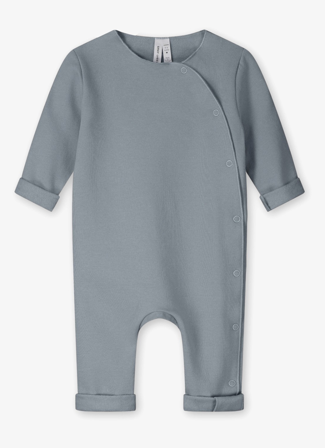 Gray Label Romper in katoenblend - voorkant grijs
