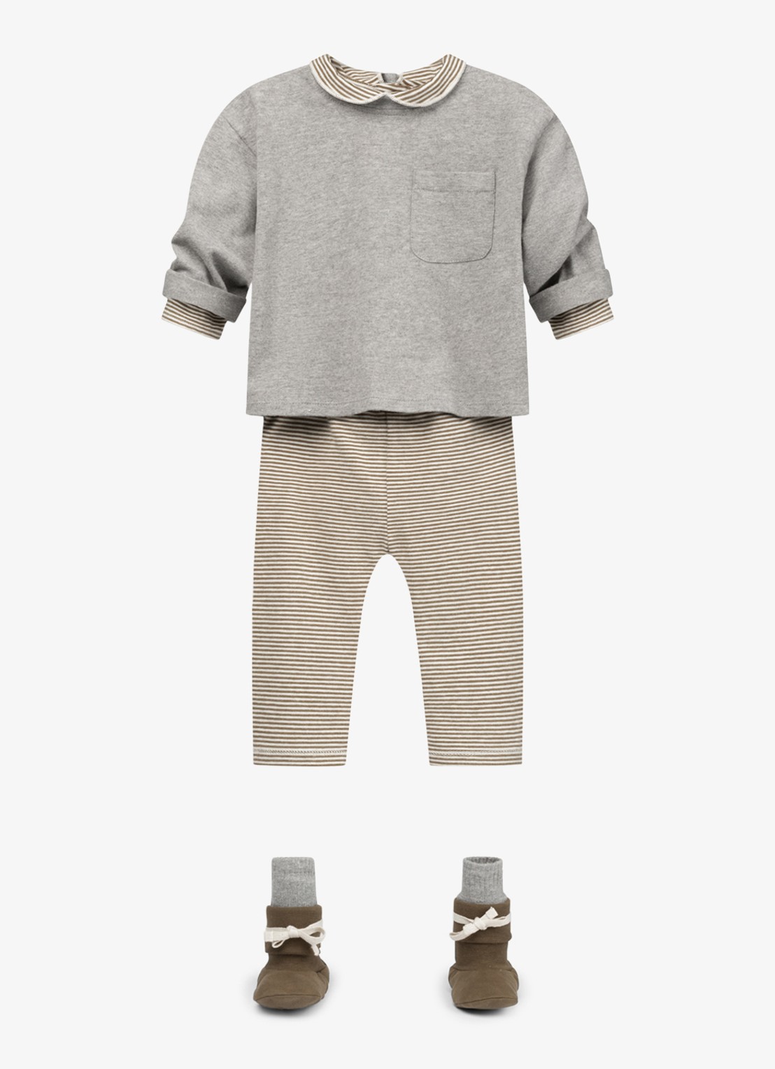 Gray Label Romper met kraag - detail 3 bruin