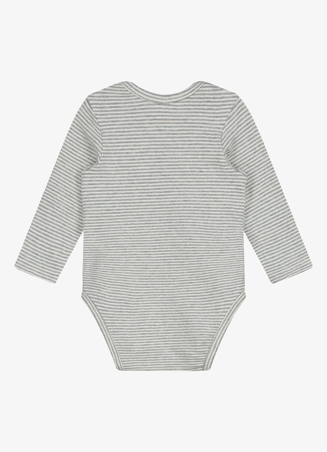 Gray Label Romper met streepprint - voorkant 2 grijsmele