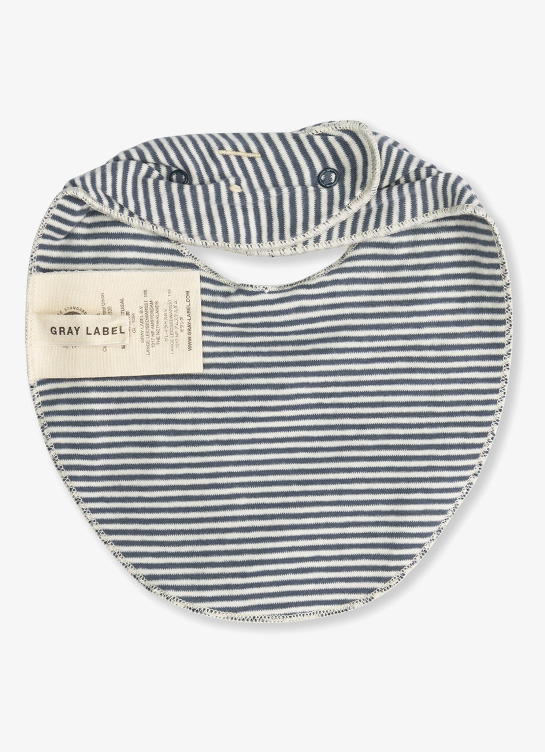 Gray Label Slab met streepprint - voorkant 2 blauwgrijs