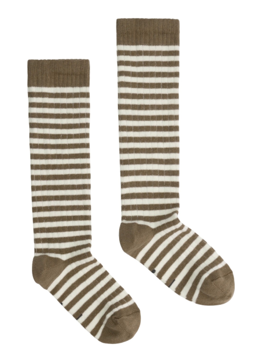 Gray Label Sokken met streepprint - voorkant beige
