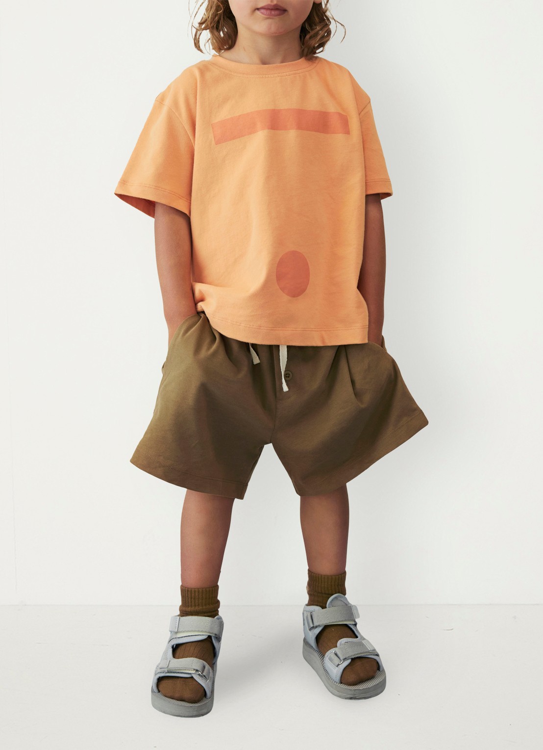 Gray Label Straight fit korte broek met steekzakken - voorkant 4 lichtbruin