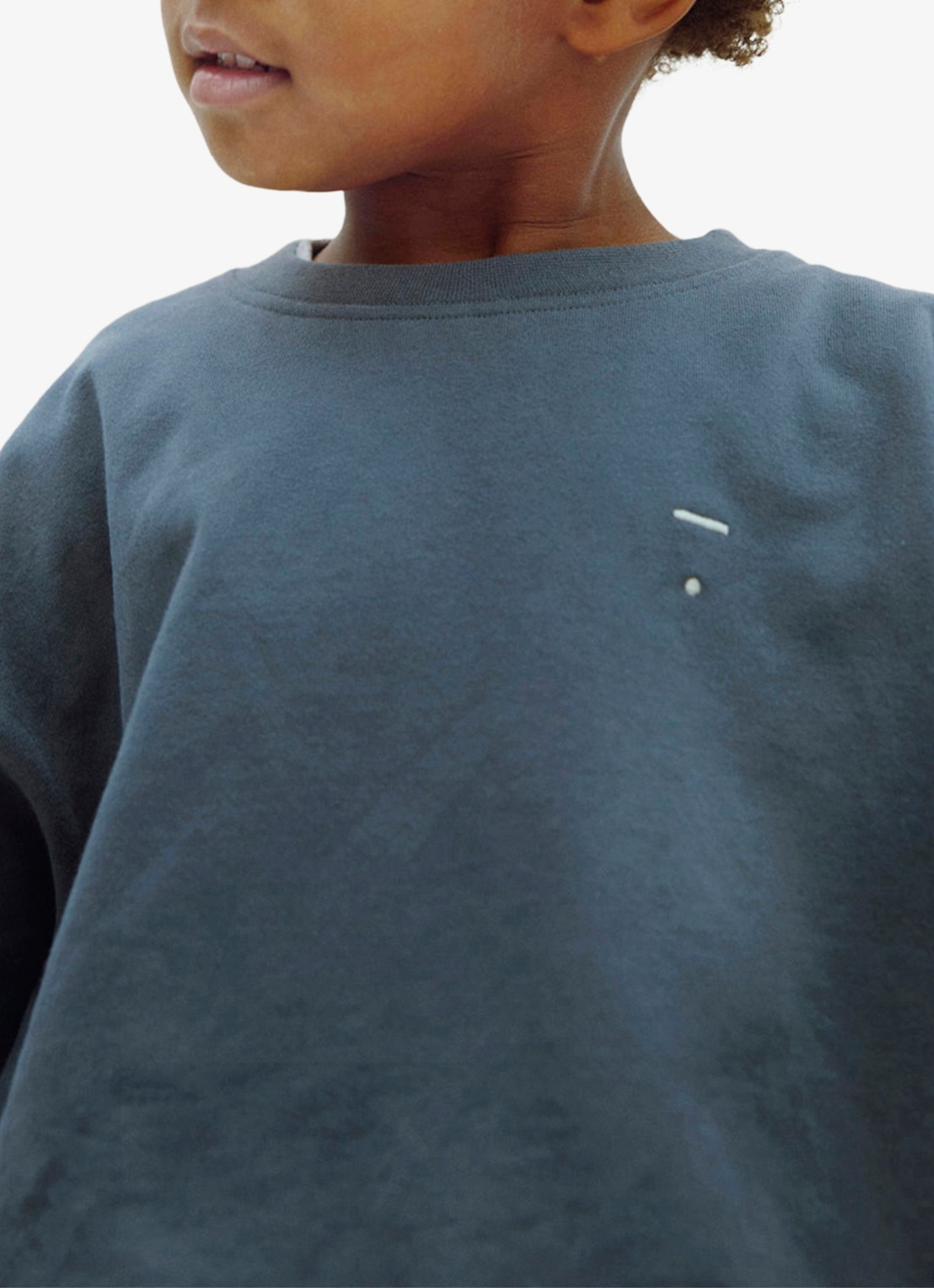 Gray Label Sweater met ronde hals - detail 3 blauwgrijs