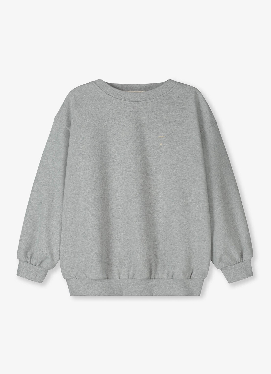 Gray Label Sweater met ronde hals - voorkant grey melange-505 / grijs