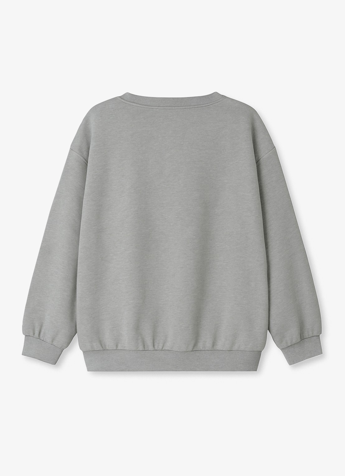 Gray Label Sweater met ronde hals - voorkant 2 grey melange-505 / grijs