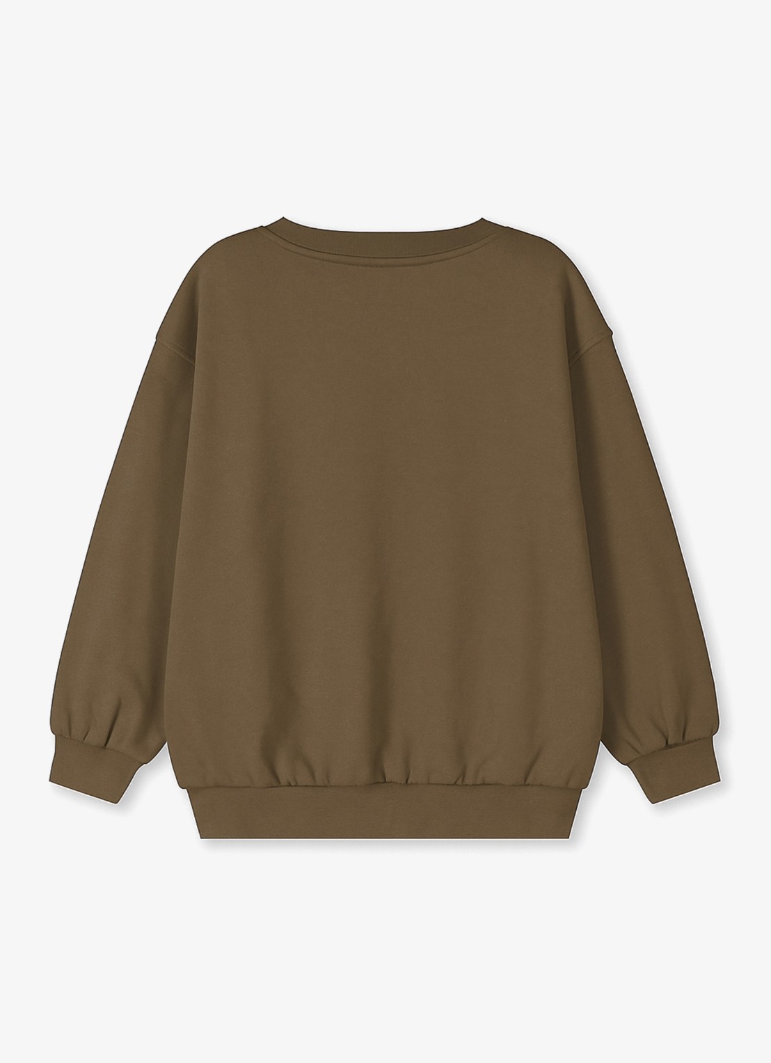 Gray Label Sweater met ronde hals - achterkant 4 woody-527 / bruin