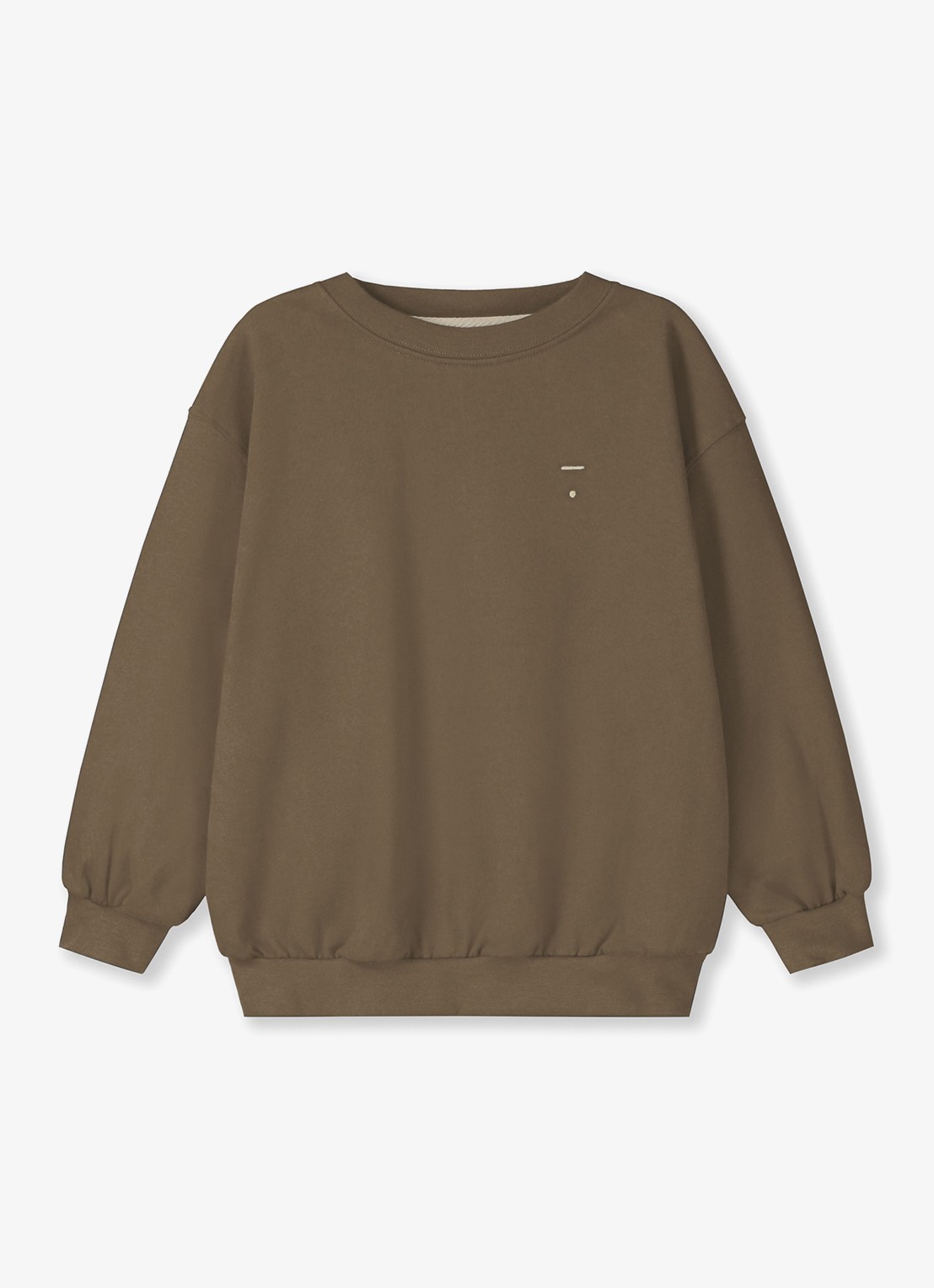 Gray Label Sweater met ronde hals - voorkant 2 woody-527 / bruin