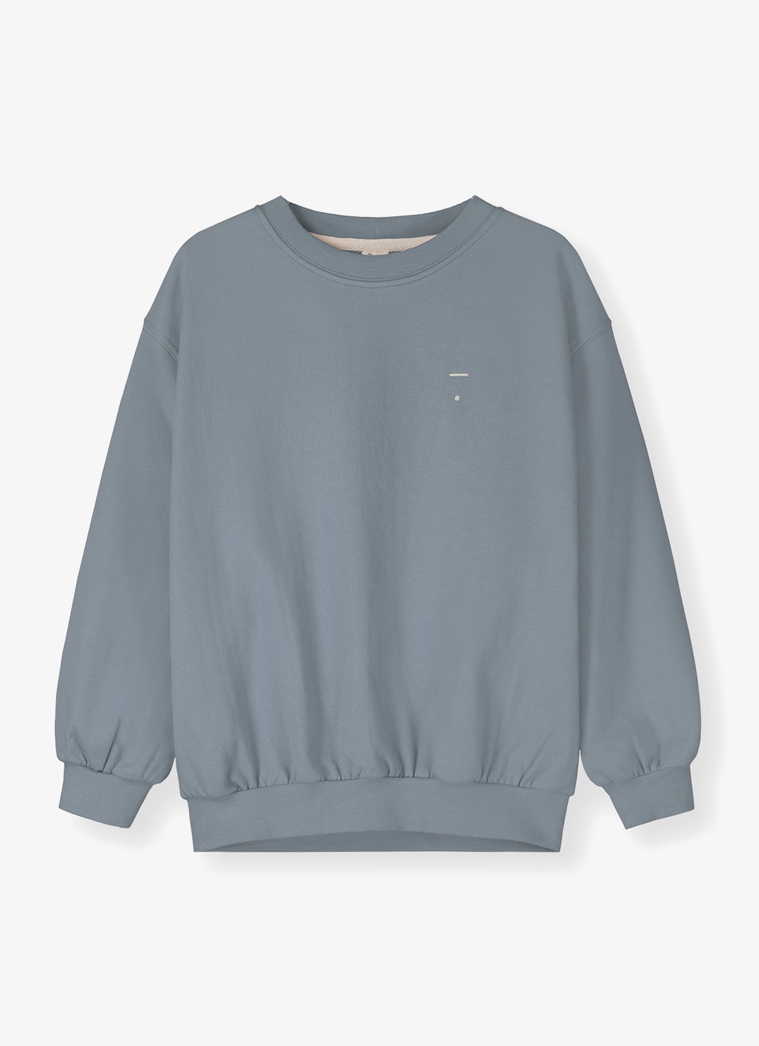 Gray Label Sweater met ronde hals - voorkant 2 stone grey-519 / grijs