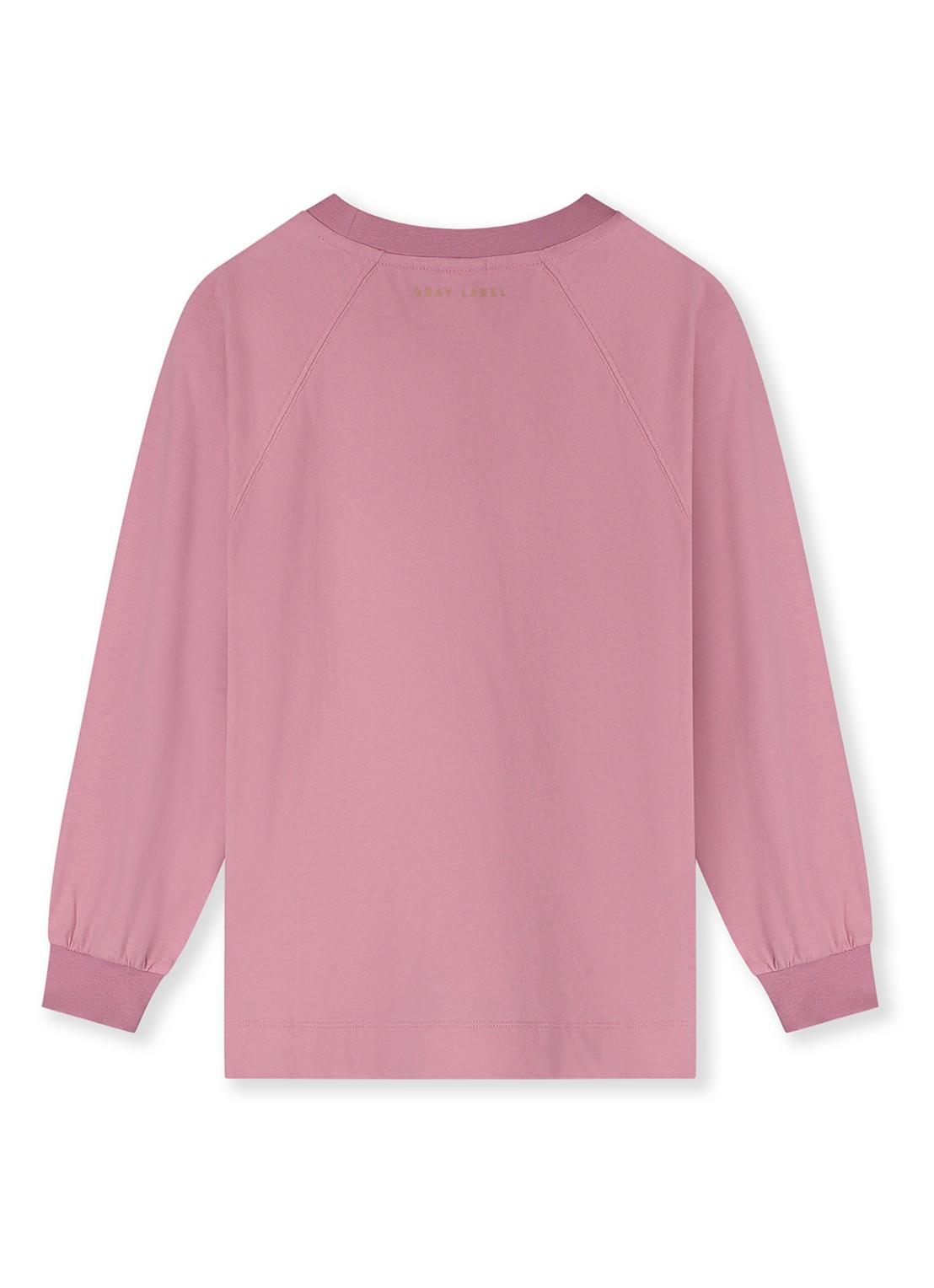 Gray Label Sweater met ronde hals - achterkant roze