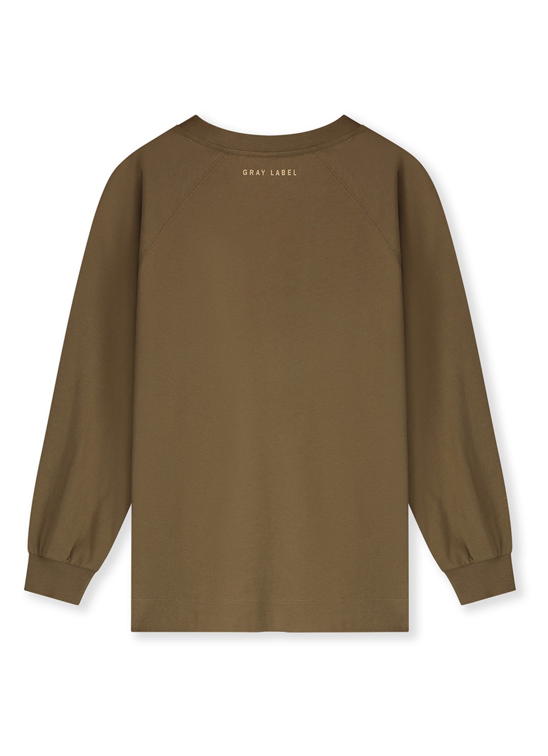 Gray Label Sweater met ronde hals - achterkant bruin