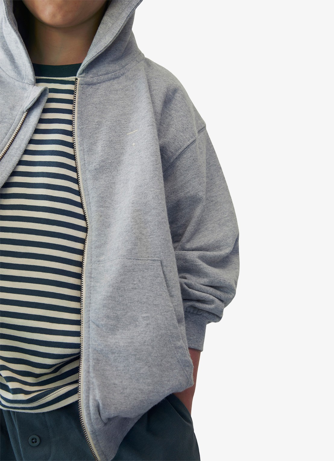 Gray Label Sweatvest met stretch - detail 4 grijsmele