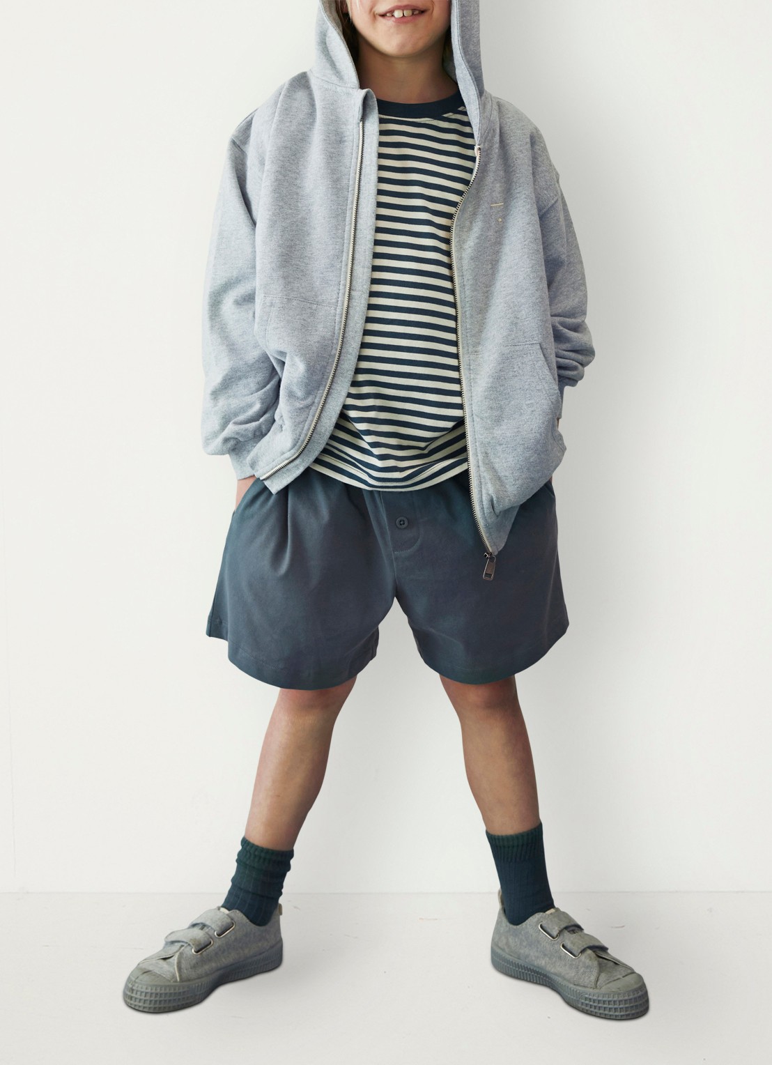 Gray Label Sweatvest met stretch - voorkant 2 grijsmele