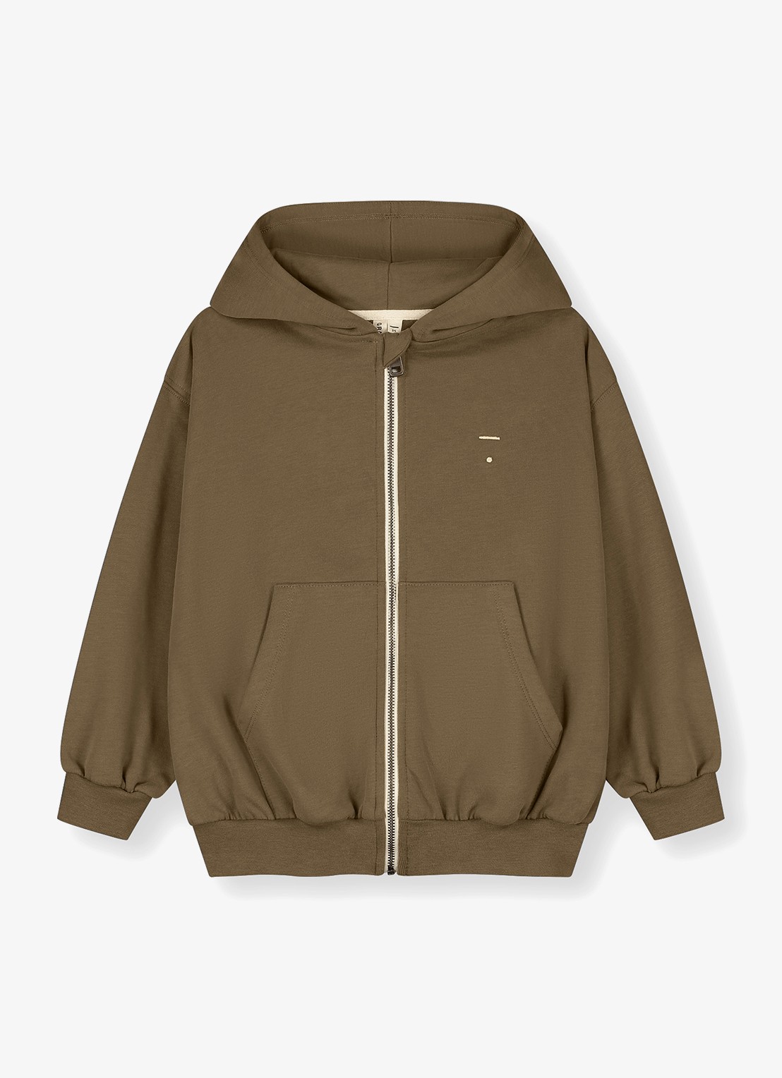 Gray Label Sweatvest met stretch - voorkant 2 lichtbruin