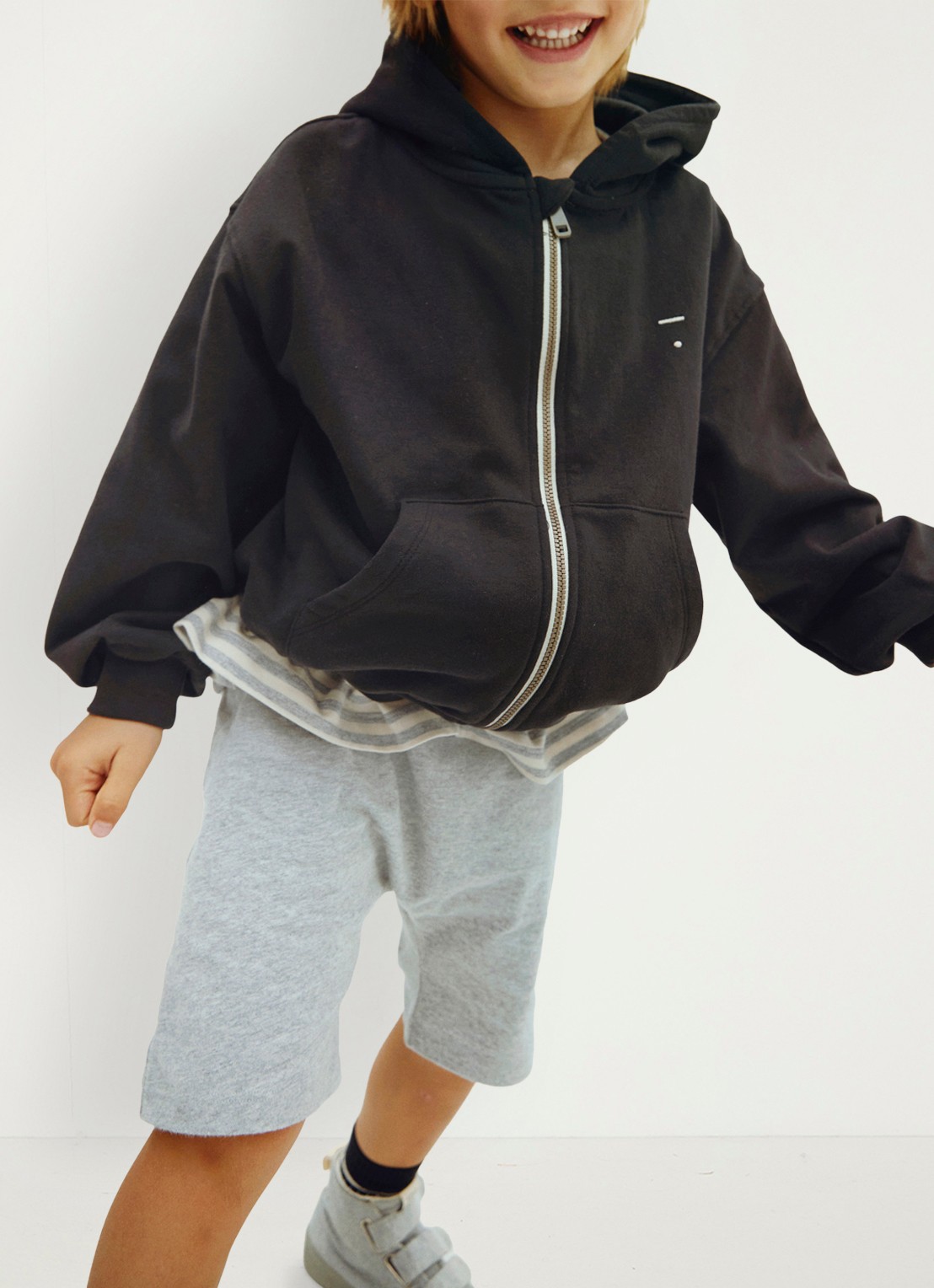 Gray Label Sweatvest met stretch - detail 5 zwart