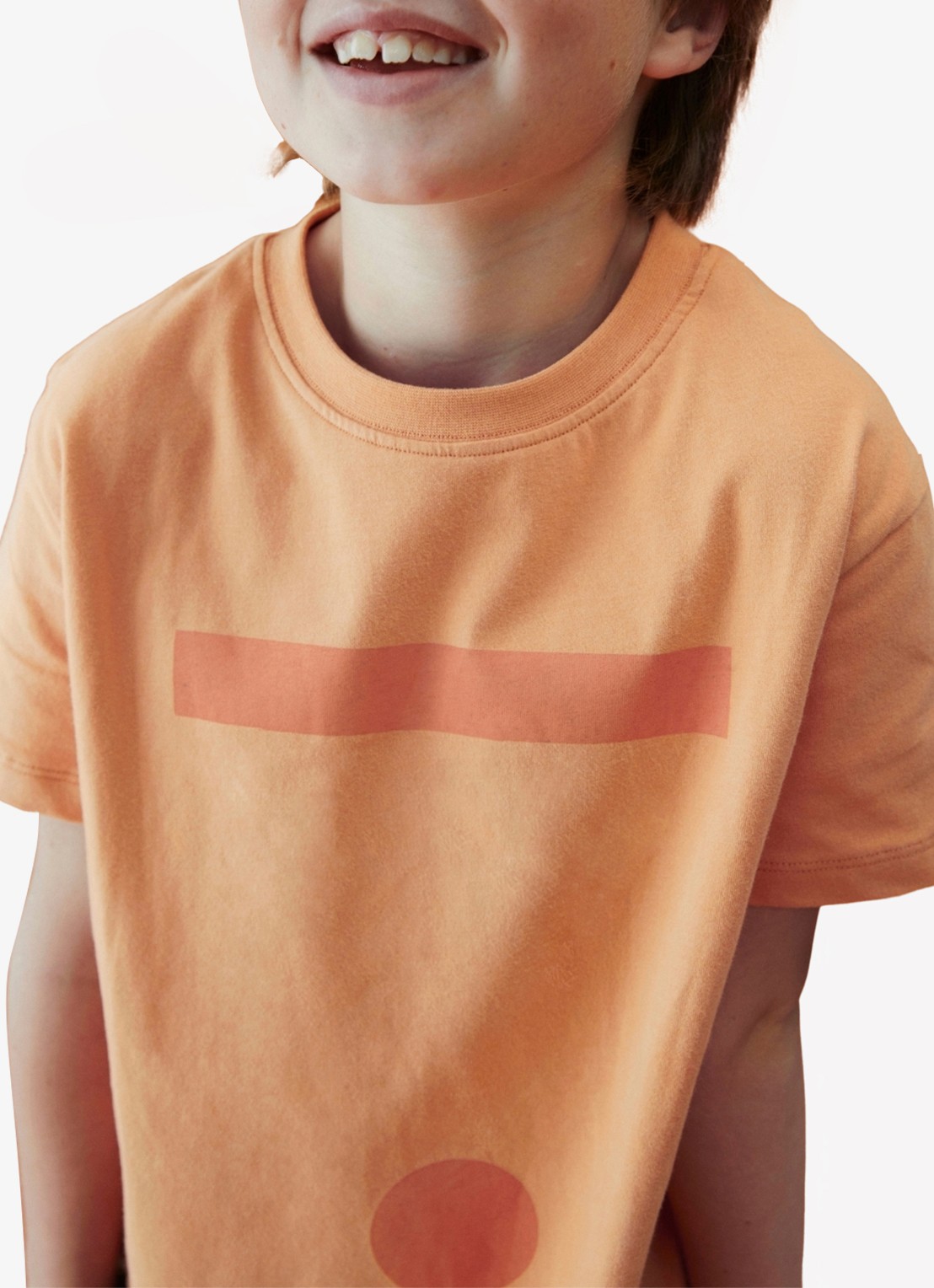 Gray Label T-shirt met print - detail 3 orange