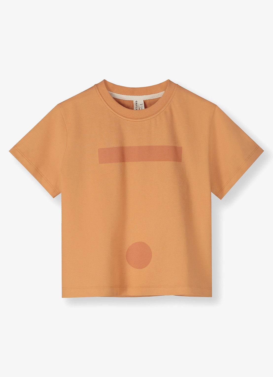 Gray Label T-shirt met print - voorkant orange