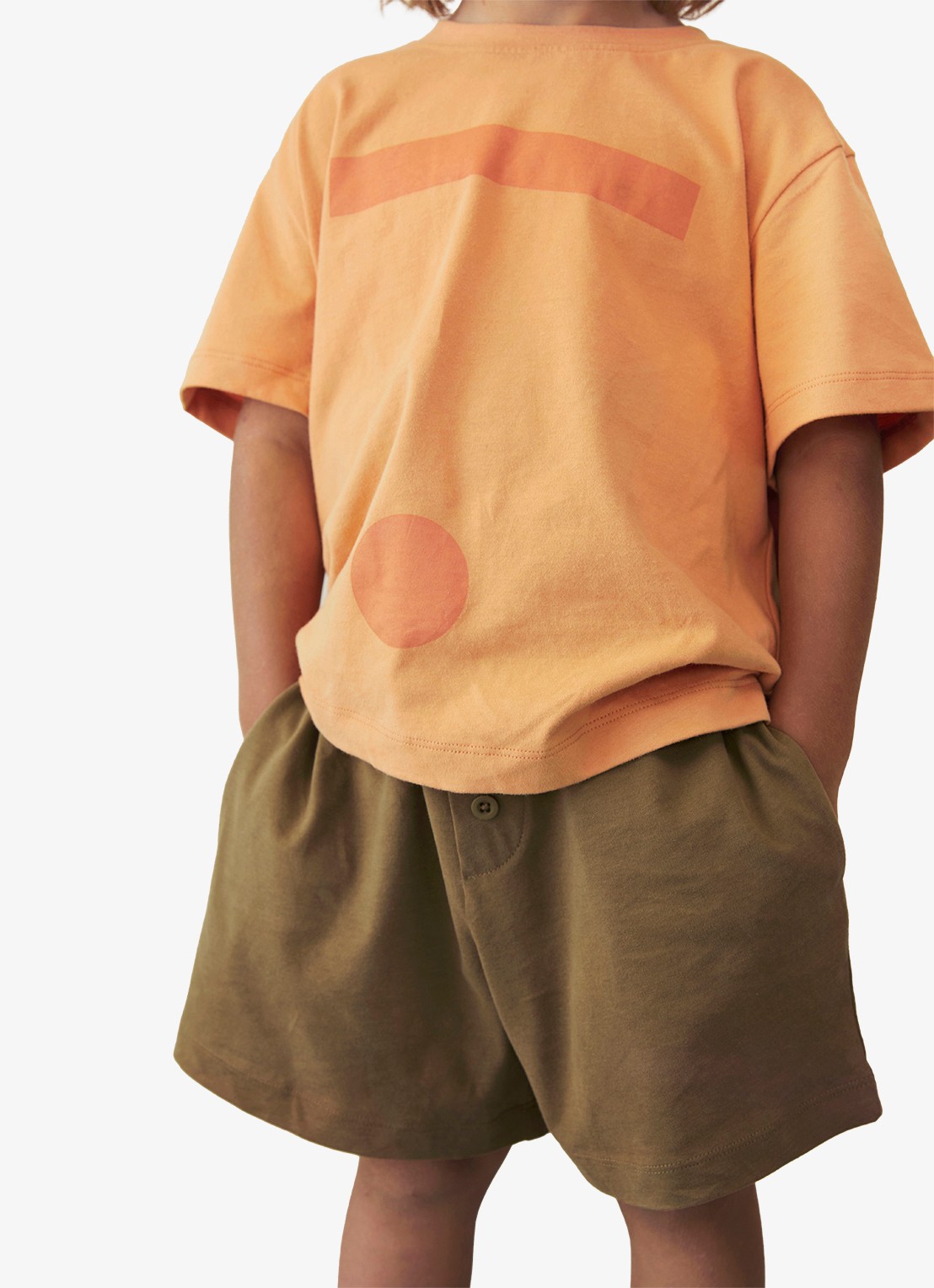 Gray Label T-shirt met print - voorkant 2 orange