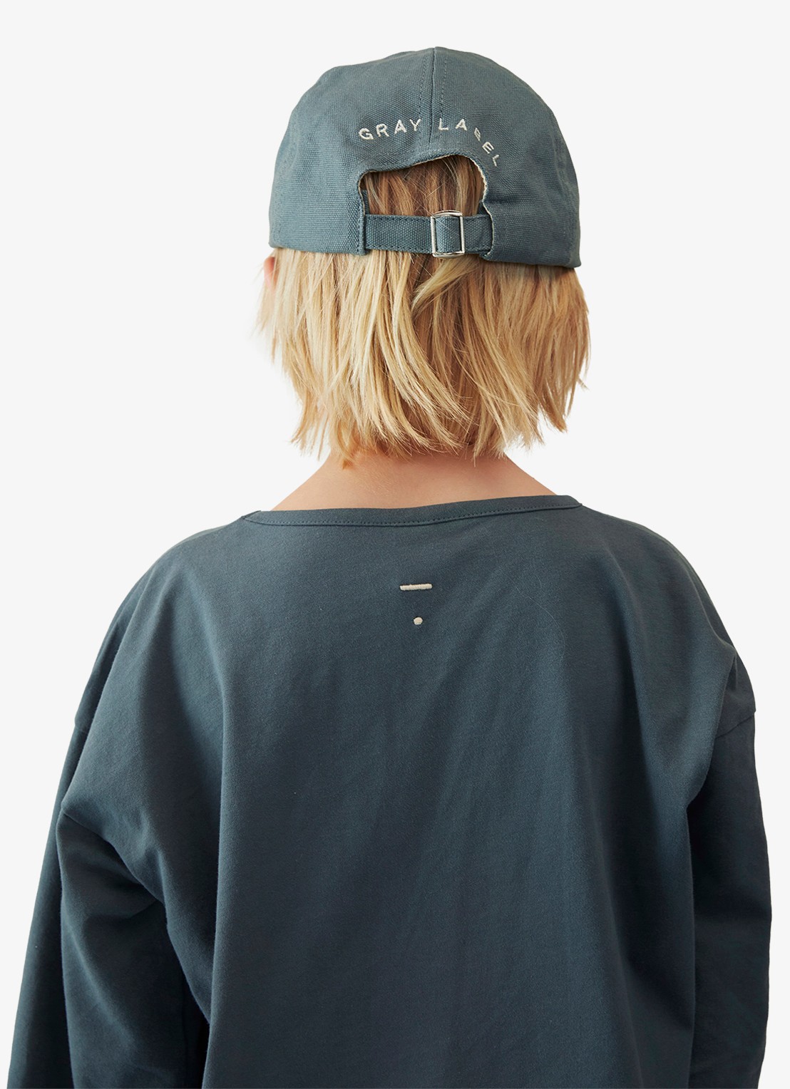 Gray Label T-shirt met ronde hals - detail 5 petrol