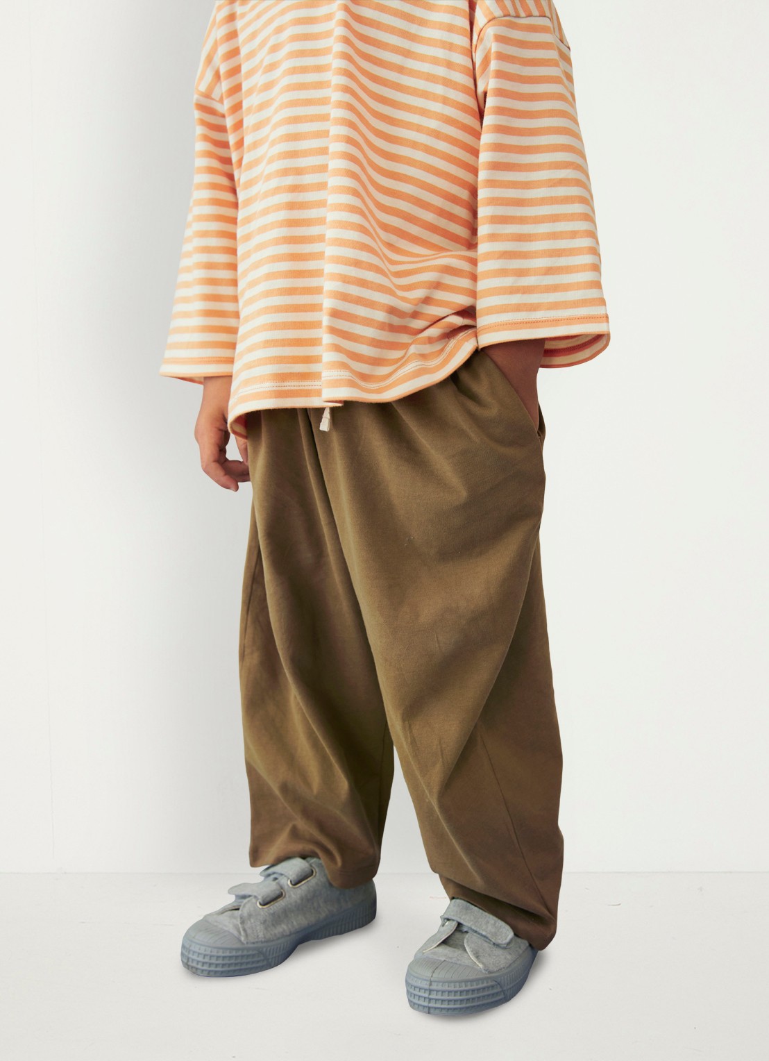 Gray Label T-shirt met ronde hals - detail 4 orange