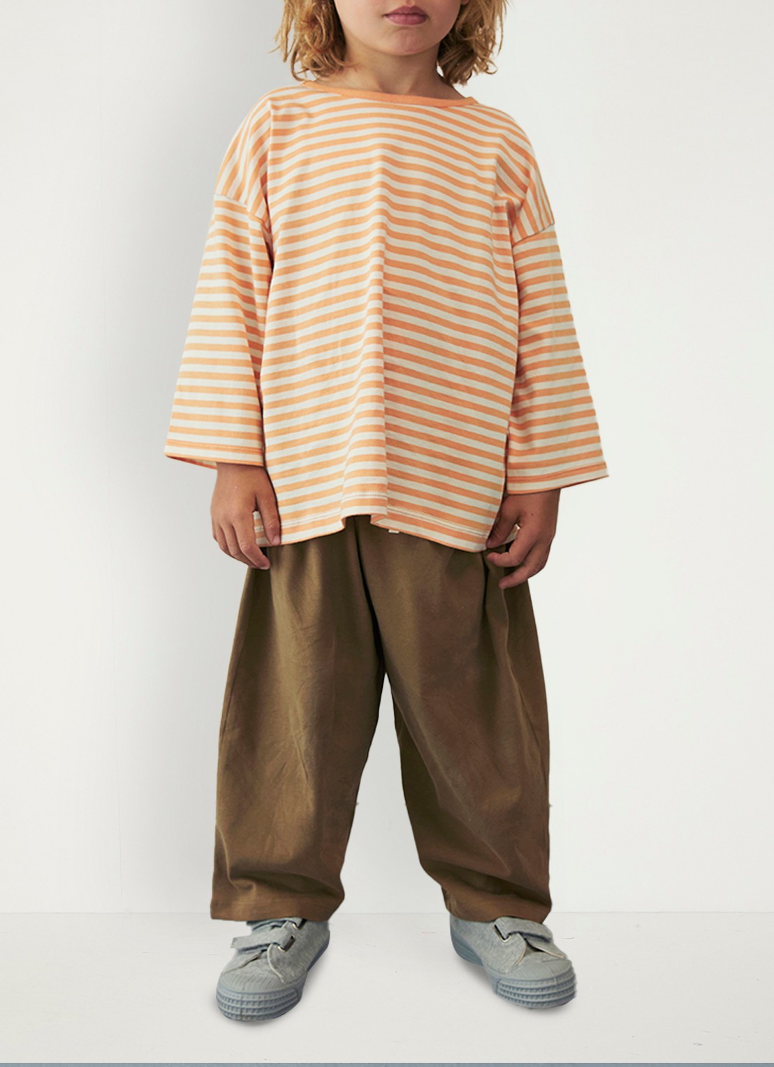 Gray Label T-shirt met ronde hals - voorkant 3 orange