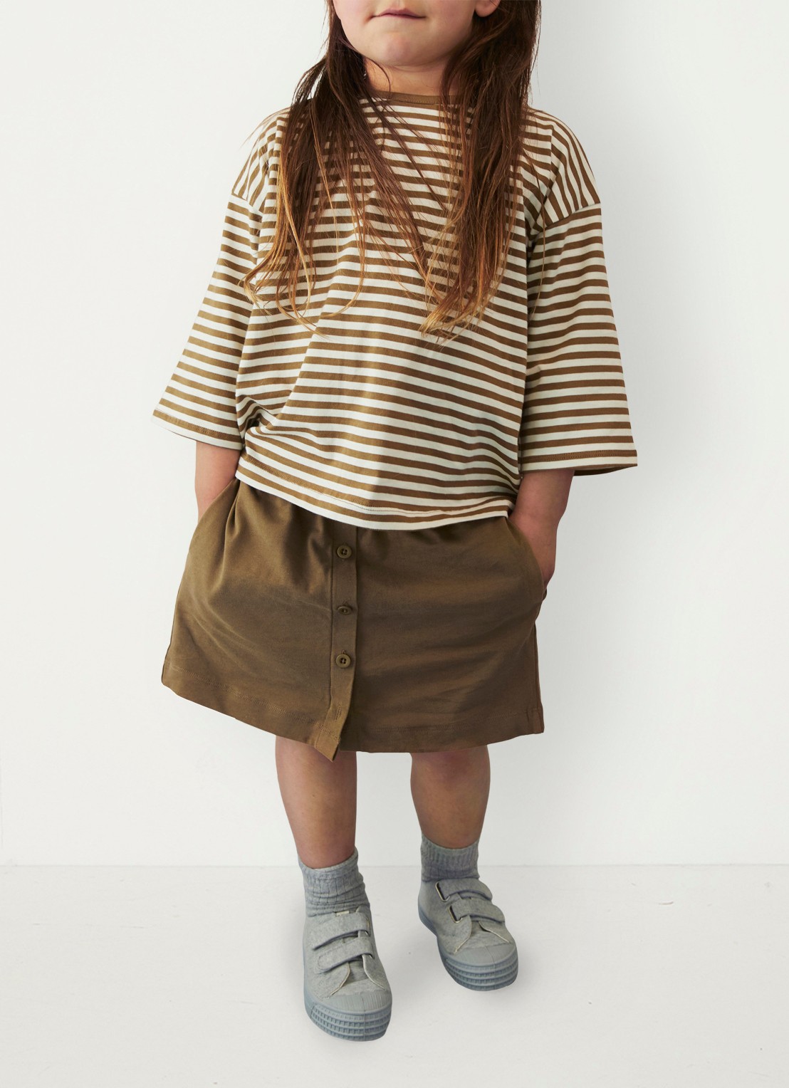 Gray Label T-shirt met ronde hals - detail 4 zand