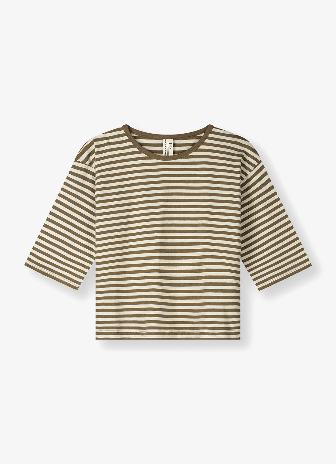 Gray Label T-shirt met ronde hals - voorkant 2 zand