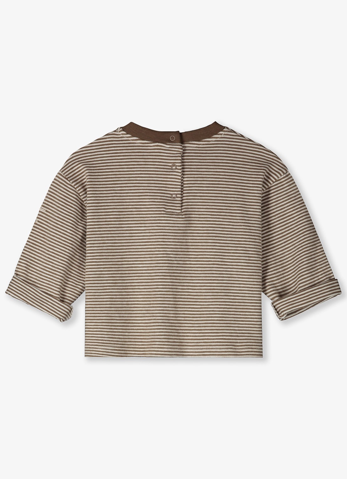 Gray Label T-shirt met streepprint - achterkant 2 gebroken wit