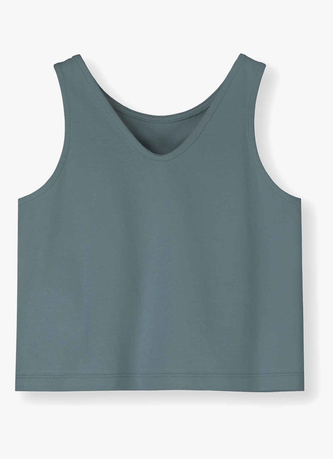 Gray Label Tanktop met streepprint - detail 3 blauwgrijs