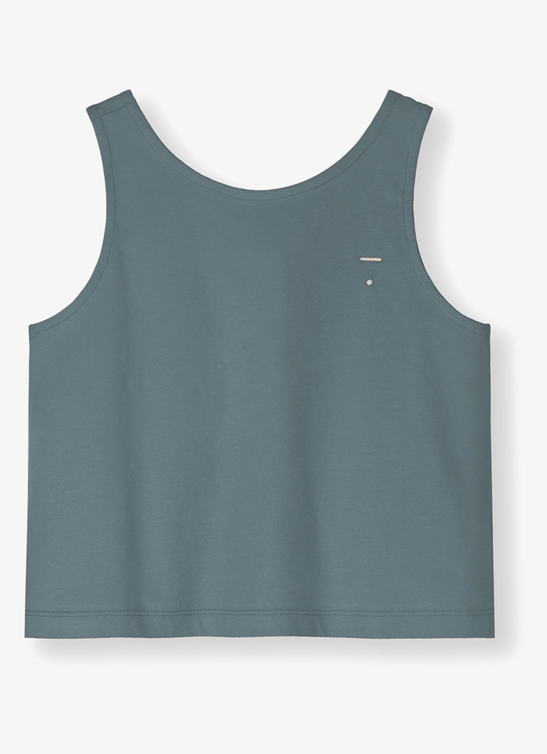 Gray Label Tanktop met streepprint - voorkant blauwgrijs