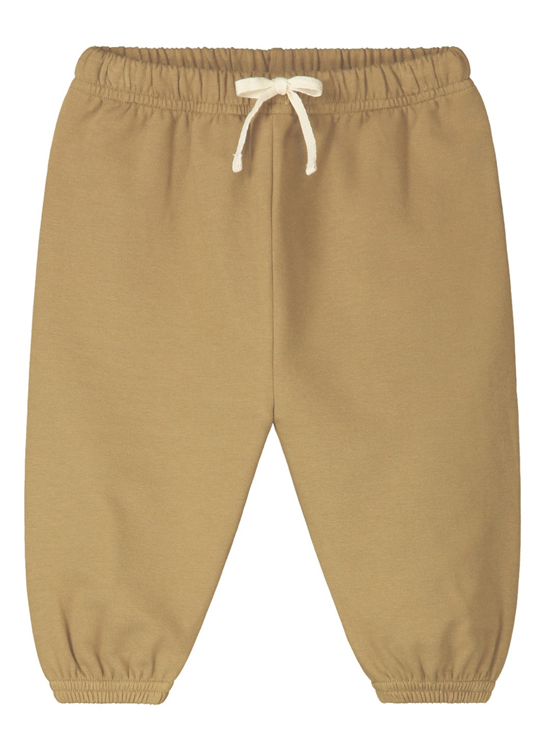 Gray Label Tapered fit joggingbroek in katoenblend - voorkant 2 lichtbruin