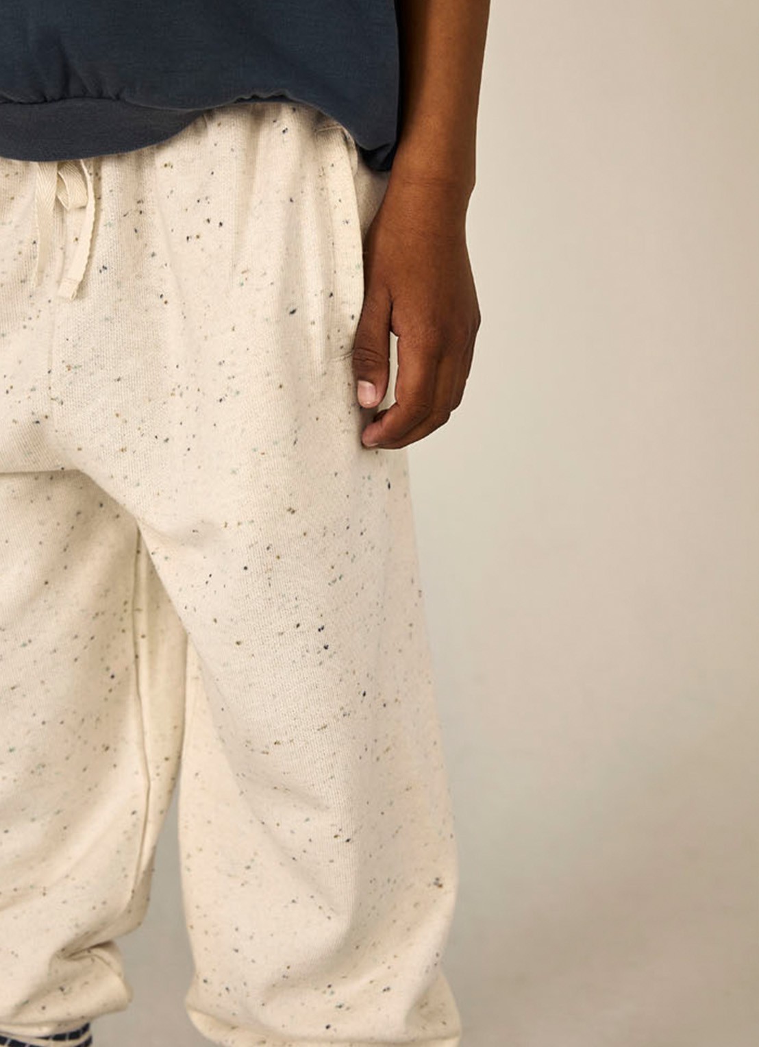 Gray Label Tapered fit joggingbroek met steekzakken - voorkant 3 creme