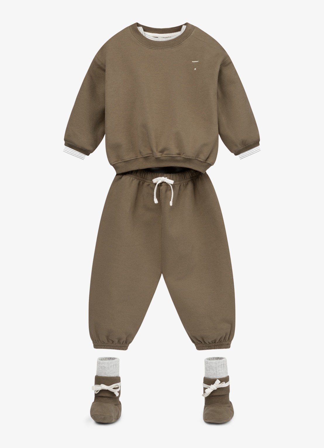 Gray Label Tapered fit joggingbroek - detail donkerkhaki