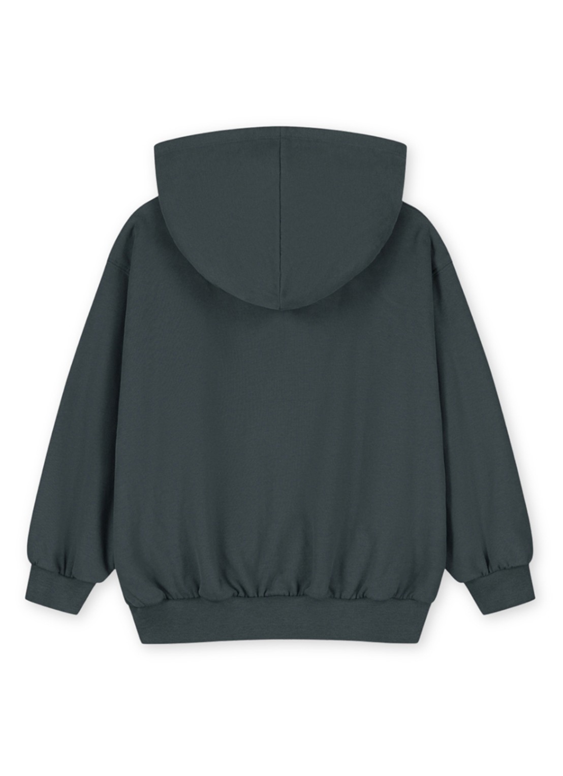 Gray Label Vest met capuchon en logo - achterkant blauwgrijs