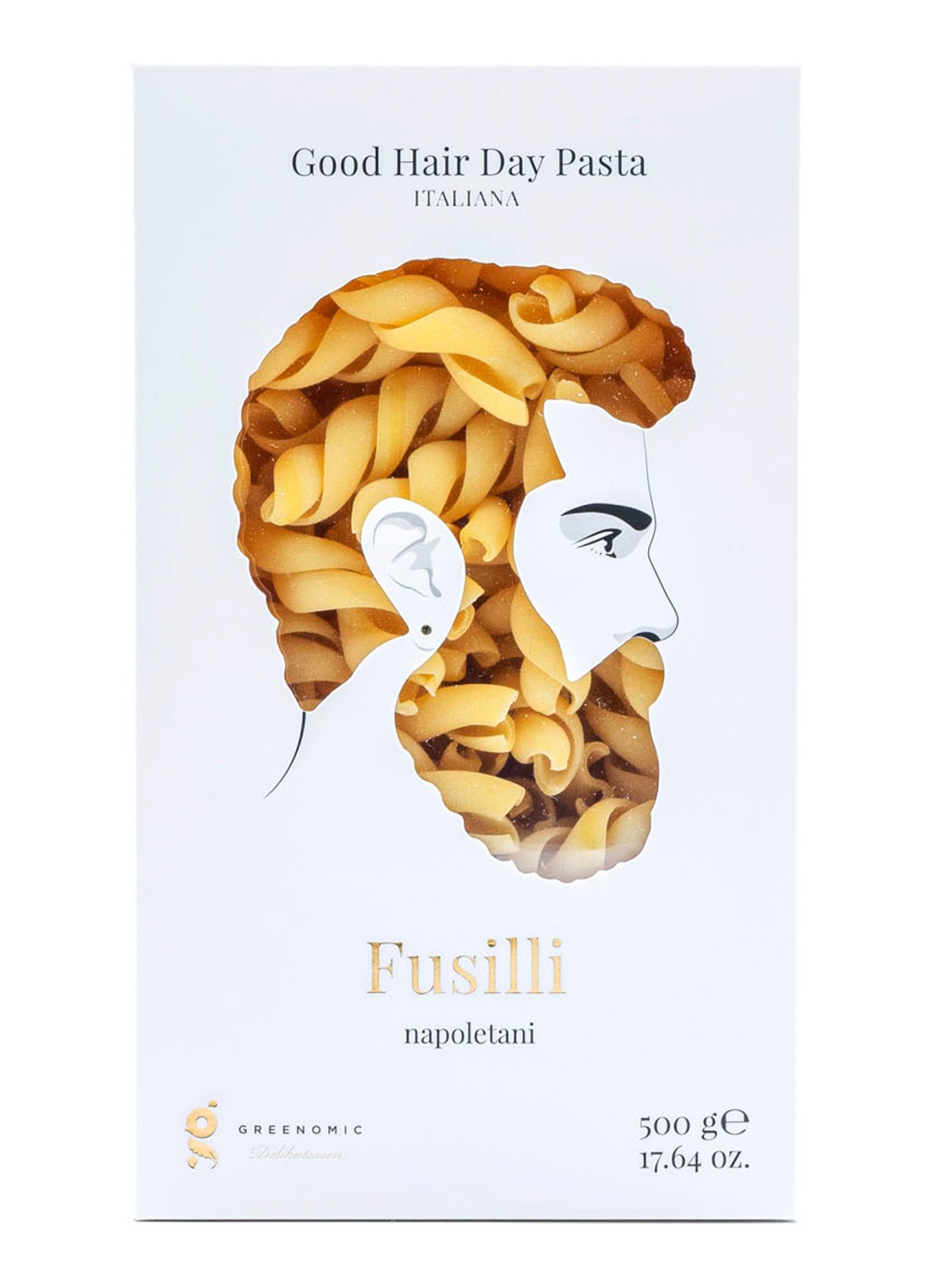 Greenomic Fusilli Napoletani pasta 500 gram - voorkant undefined