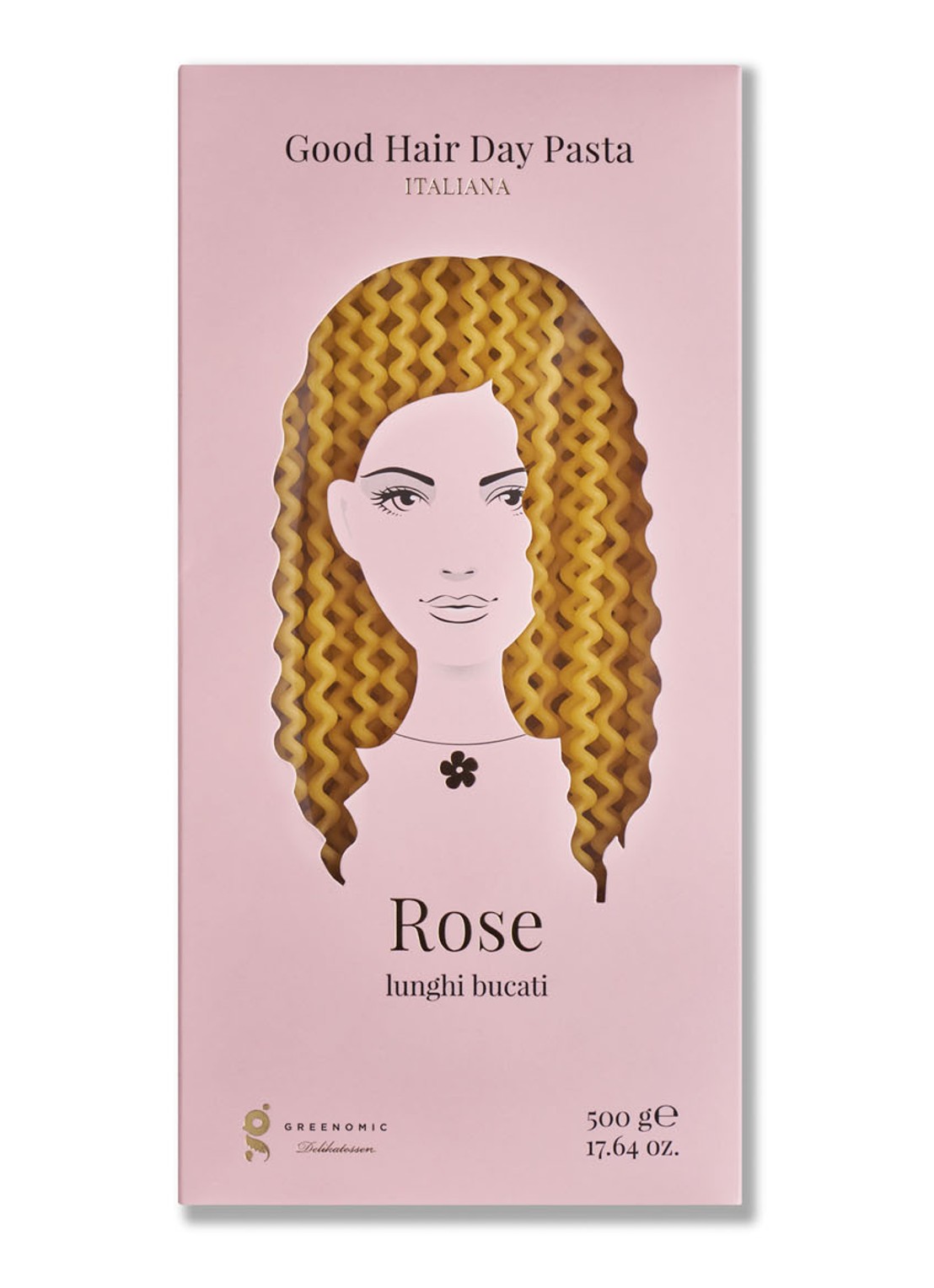 Greenomic  Rose Lunghi Bucati pasta 500 gram - voorkant undefined