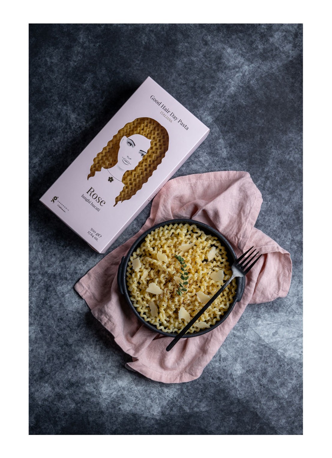 Greenomic  Rose Lunghi Bucati pasta 500 gram - voorkant 2 undefined